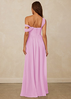 Christian Siriano Bridal for Azazie 1014 Bridesmaid Dresses Candy Pink A-Line Off the Shoulder Chiffon Dress image3