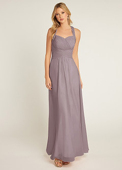Azazie Claudia Bridesmaid Dresses Dusk A-Line Sweetheart Neckline Chiffon Dress image1
