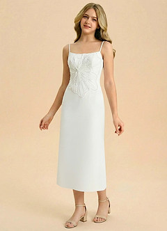 front Azazie Leina Junior Formal Dress