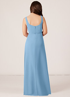 Azazie Renee Junior Klänning av A-Line i Chiffong Sidoslits image2