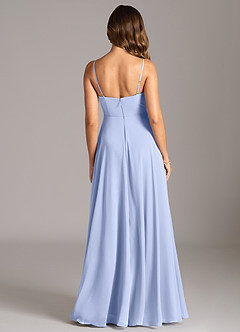 Azazie Amani Suknie dla druhen Linia A Pofałdowany Szyfon Do ziemi Sukienka image2