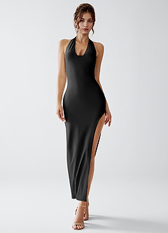 Lorna Black Stretch Knit Dress image4