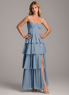 Azazie Alanna Bridesmaid Dresses Twilight A-Line Sweetheart Neckline Chiffon Dress image5
