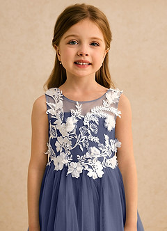 Azazie Mixie Flower Girl Dresses Stormy Ball-Gown Lace Dress image7