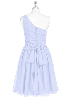 Azazie Katrina Jurken voor bruidsmeisjes Jurk van Chiffon met A-Lijn One-Shoulder Lavendel image7