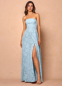 Vestido Azul Cielo Largo Dolores image3