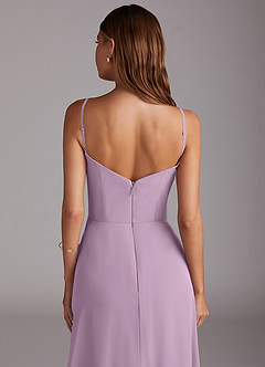 Azazie Marley Bridesmaid Dresses Wisteria A-Line Off the Shoulder Chiffon Convertible Dress image10
