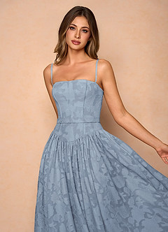 Robe Longue Poudre Bleue Skylar image2