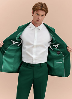 front James Smaragdgrön Kavaj