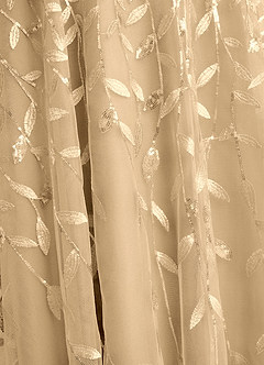 Azazie Sidney Mother of the Bride Dresses Champagne A-Line Off the Shoulder Lace Dress image8