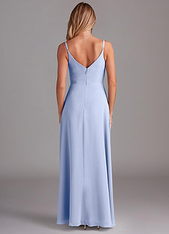 Azazie Daenerys Bridesmaid Dresses Ice A-Line Cowl Chiffon Dress image2