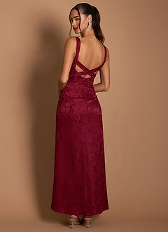 Robe Longue Framboise Noire Mandi image7