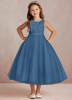 Azazie Calla Flower Girl Dresses Twilight Ball-Gown Lace Tulle Dress image2