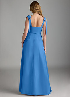 Azazie Lizet Bridesmaid Dresses Blue Jay A-Line Sweetheart Neckline Chiffon Dress image2