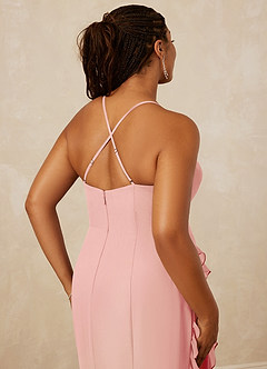 Christian Siriano Bridal for Azazie 1006 Bridesmaid Dresses Rosette Mermaid Ruched Chiffon Dress image16