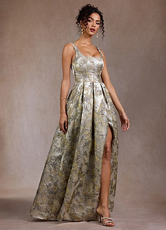 Carina Gilded Silver Maxi Dress image5