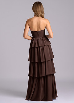 Azazie Faye Bridesmaid Dresses Ganache A-Line Sweetheart Neckline Chiffon Dress image7