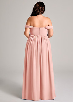 Azazie Calianna Bridesmaid Dresses Rosette A-Line Off the Shoulder Chiffon Convertible Dress image15