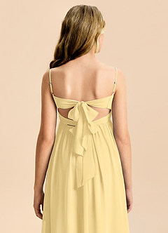 Azazie Zeya Junior Butter A-Line Chiffon Dress image7
