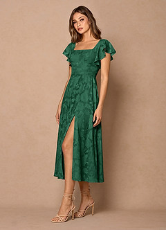 Robe Mi-Longue Vert émeraude Talia image3