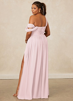 Christian Siriano Bridal for Azazie 1014 Bridesmaid Dresses Blushing Pink A-Line Off the Shoulder Chiffon Dress image11