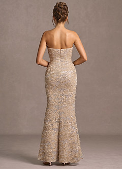 Daphne Champagne Sequins Maxi Dress image2