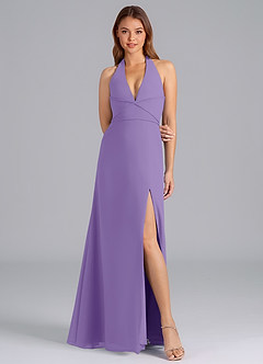 Azazie Odie Bridesmaid Dresses Tahiti A-Line Chiffon Dress image4