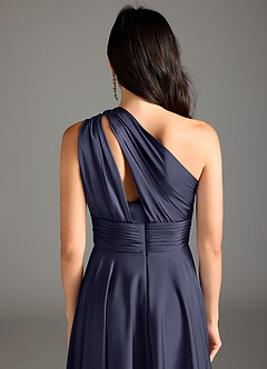 Azazie Charlize Jurken voor bruidsmeisjes Jurk van Stretch Satijn met A-lijn One-shoulder Stormachtig image8