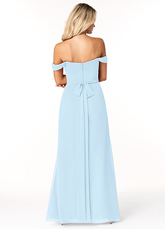 Azazie Joretta Bridesmaid Dresses Sky Blue A-Line Sweetheart Neckline Chiffon Convertible Dress image2