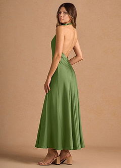 Diantha Olive Green Maxi Dress image5