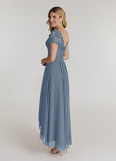 Azazie Thais Mother of the Bride Dresses Twilight A-Line Lace Chiffon Dress image4