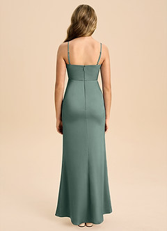 Azazie Buzzy Junior Klä av Tubklänning i Stretch Satin Plisserad image2