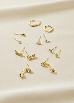 front Dainty Stud Earring Sets