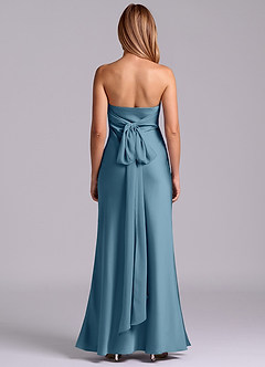 Azazie Ailanie Brudtärnklänningar Klä av Tubklänning i Stretch Satin Axelbandslös Bermuda image7