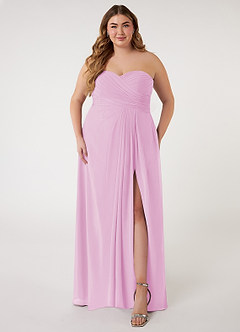 Azazie Arabella Allure Final Sale Candy Pink A-Line Sweetheart Neckline Chiffon Convertible Dress image12