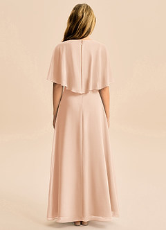 Azazie Maris Junior Abito A-Line in Chiffon Rosa Inglese image2