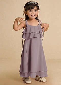 Azazie Temi Final Sale Ivory A-Line Spaghetti Strap Chiffon Dress image7