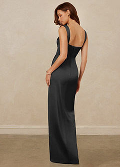 Christian Siriano Bridal for Azazie 1017 Bridesmaid Dresses Drop Waist Stretch Satin Sheath Dress image6