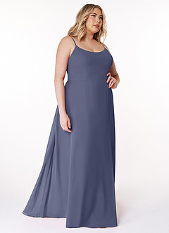 Azazie Moira Bridesmaid Dresses Stormy A-Line Scoop Chiffon Dress image11
