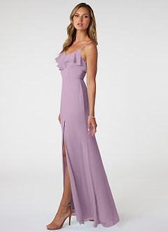 Azazie Natalia Bridesmaid Dresses Wisteria A-Line Chiffon Dress image3