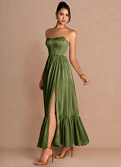 Portia Olive Maxi Dress image4