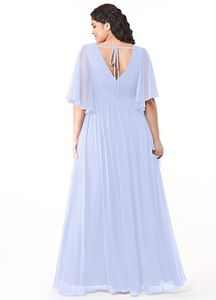 Azazie Temeka Bridesmaid Dresses Lavender A-Line Ruched Chiffon Dress image8