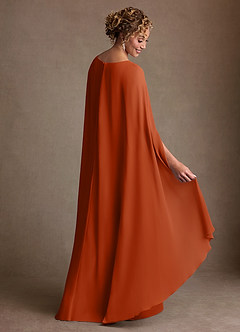 Azazie Boudica Suknie dla Matki Panny Młodej Linia A Pofałdowany Szyfon Długość podłogi Sukienka image4