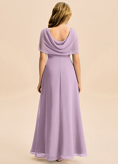 Azazie Emma Junior Wisteria A-Line Pleated Chiffon Dress image2