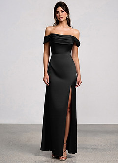 Vestido Negro Largo Nerida image1