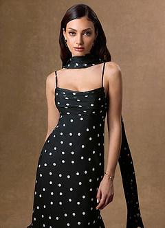 Robe Longue Noir Blanc Simona image5