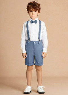 Finn Dusty Blue Boy 4-Piece Shorts Suit