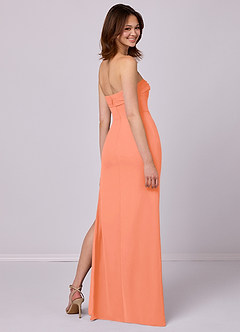 Barbie ♥ Azazie Bridesmaid Dresses Sunset Sheath Strapless Chiffon Convertible Dress image6