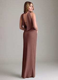 Azazie Lusinda Suknie dla druhen Syrena Zza ramienia Szyfon Do ziemi Sukienka image6