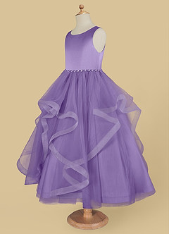 Azazie Sofia Flower Girl Dresses Tahiti A-Line Beaded Tulle Dress image7